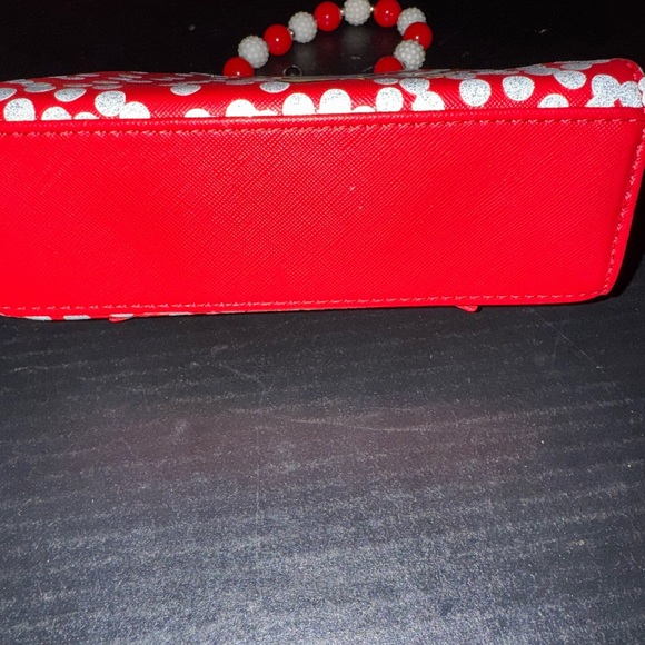 Minnie Mouse Polka Dot And Bow Disney World Parks Kids Purse Beaded Handle - Picture 5 of 8